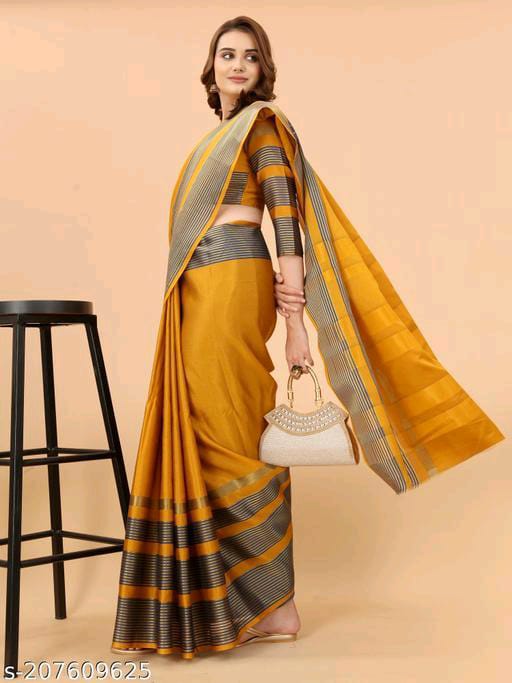 Ritika Lining Cotton Silk Daily Wear Sarees Catalog